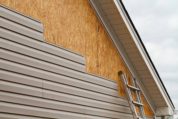 Professional Storm Damage Siding Repair technician working in Newton, IL